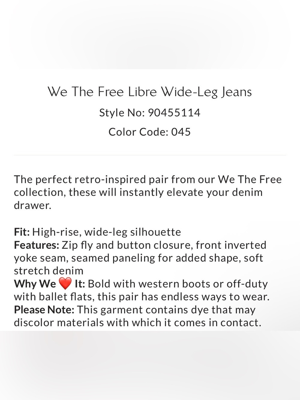 Free People We the Free Libre Wide Leg jeans - Picture 6 of 14